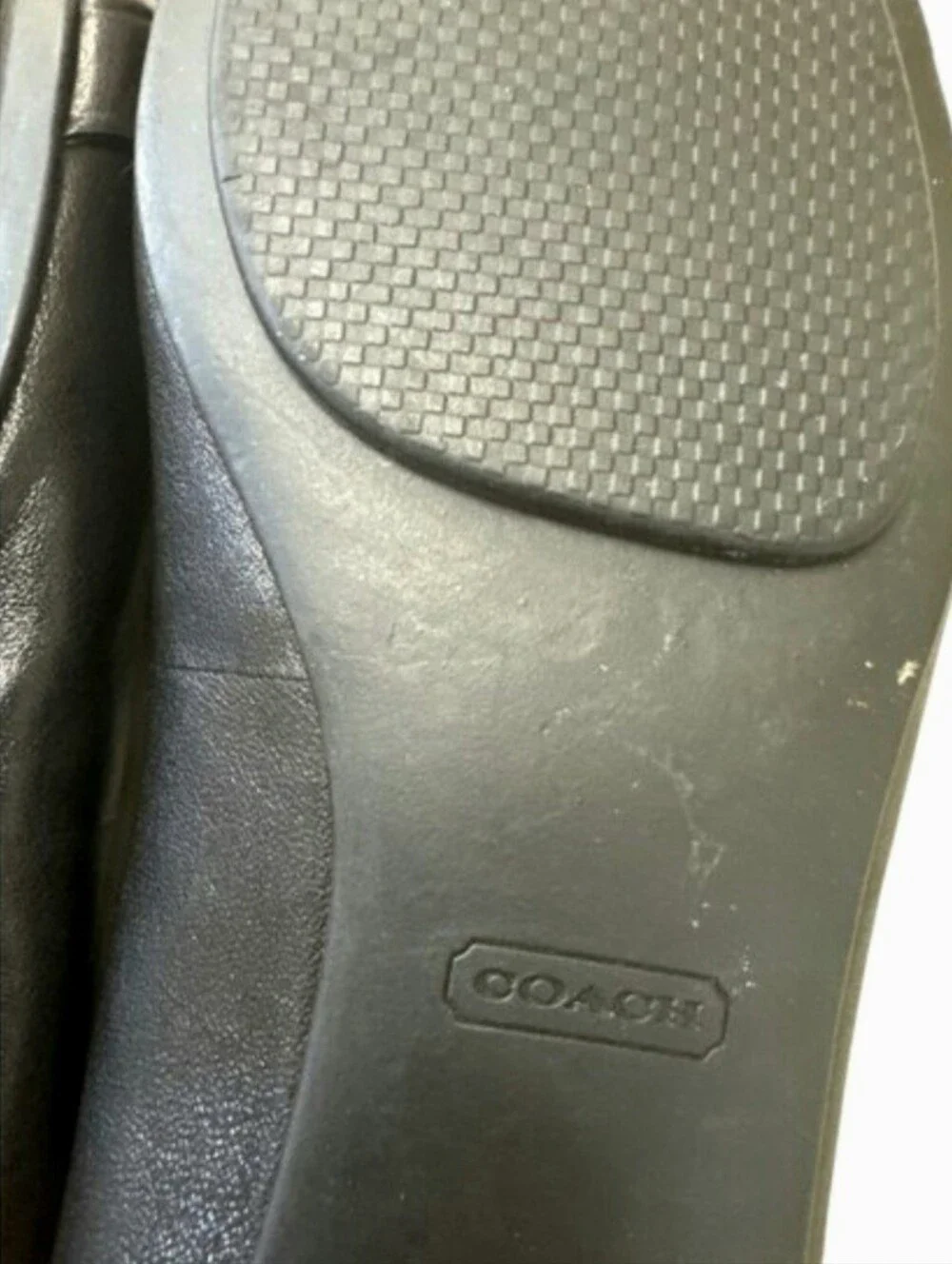 Coach women's black shoe/loafer/flats/ ballet London shoe size 8.5B